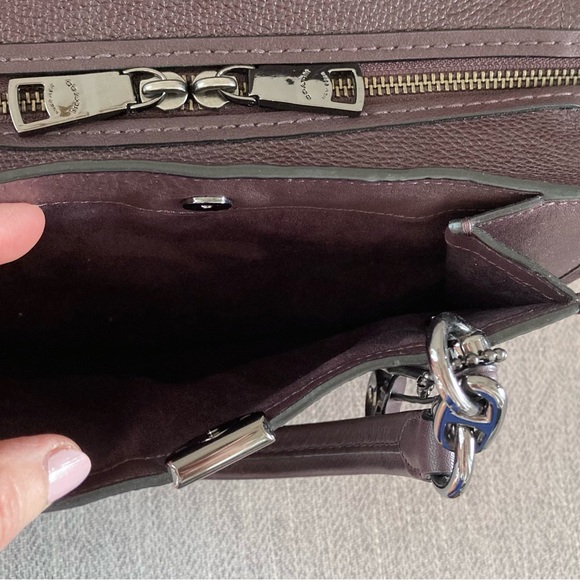 Coach Small Dreamer Satchel Bag in Oxblood - Picture 9 of 12